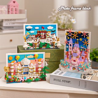 [Spot] compatible with Lego jigsaw puzzle high stereo castle building childrens educational assembling toy decoration wholesale