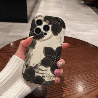 เคสโทรศัพท์มือถือ Tpu แบบนิ่ม ลายดอกไม้ 3D ขอบโค้ง สําหรับ IPhone 11 Pro Max XR X XS Max 14 13 12 Pro Max 6 6s 7 8 Plus SE 2020 12 Mini