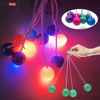 ใหม่ Decompression Click Ball Led Lato Latto Ball Lights Viral Toys Bounce Ball With Light Clack Ball Colorful Shake Bump Ball homelove