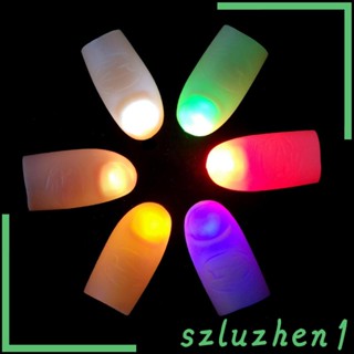 [Szluzhen1] พร็อพนิ้วโป้ง มีไฟ LED อุปกรณ์เสริม สําหรับปาร์ตี้ฮาโลวีน คริสต์มาส 2 ชิ้น