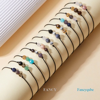 Fancy สร้อยข้อมือ ลูกปัดคริสตัล 12 กลุ่มดาว สําหรับผู้หญิง ราศี ราศี ราศี ราศี ลิบร้า ราศีมงกุฎ อวยพร การ์ด ของขวัญ เครื่องประดับวันเกิด