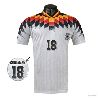 เสื้อกีฬาแขนสั้น ลายทีมชาติฟุตบอล Klinsmann NP2 1994 พลัสไซซ์ PN2