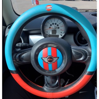 MINI COOPER steering wheel COUNTRYMAN CABRIO Paceman JCW CLUBMAN F54 F55 F56 F57 F60 R60 R56 R55 R61 original design painted handlebar leather cover