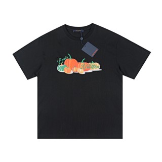 L22- ใหม่ เสื้อยืดคอกลม แขนสั้น พิมพ์ลายฟักทอง หลากสี แฟชั่น UnisexJEURT