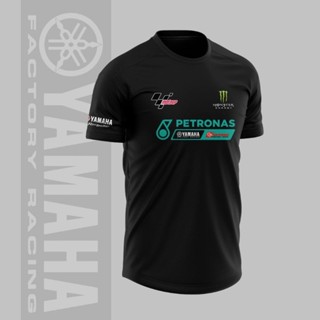 เสื้อยืด ผ้าไมโครไฟเบอร์ พรีเมี่ยม พิมพ์ลายตาไก่ Yamaha Petronas