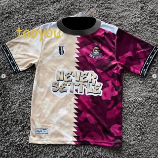 Never SETTLE 2023 Jersey RETRO COLLAR Jersey Jersey Blvckrose Apparel FULL Sublimation shirt 2023 Unisex V2 Fresh Design Sublimation T-shirt Jersey Microfibre Mini Eyelet