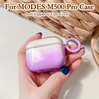 【ของแท้】เคสหูฟัง แบบนิ่ม ไล่โทนสีฟ้า สําหรับ MODES M500 Pro MODES M500 Pro