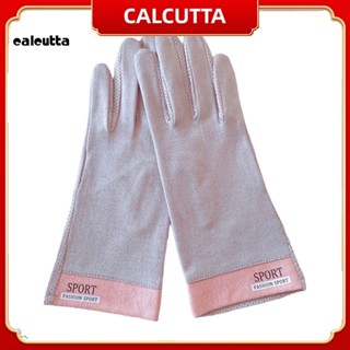 [calcutta] ถุงมือขับรถ ผ้าเรยอน กันแดด ระบายอากาศ 1 คู่