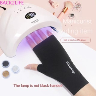 BACK2LIFE ถุงมือครึ่งนิ้ว แบบบาง ระบายอากาศได้ดี ป้องกันแดด สีพื้น แฟชั่นสําหรับผู้หญิง