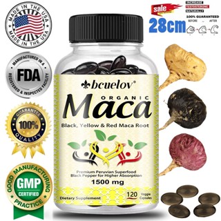 สารสกัดจากราก Maca บูสเตอร์พลังงาน สําหรับผู้ชาย ส่งเสริมประสิทธิภาพการทํางานเป็นเวลานาน เสริมความแข็งแกร่งของกล้ามเนื้อ