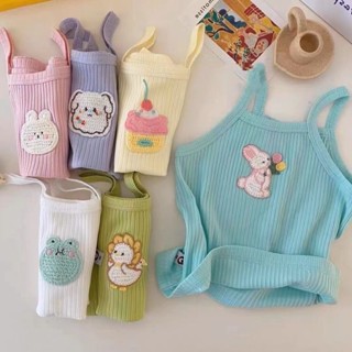 PRETTY BABY🧸พร้อมส่ง🧸เสื้อสายเดี่ยวเด็กผู้หญิง ลวดลายน่ารัก เนื้อผ้าใส่สบาย(822)