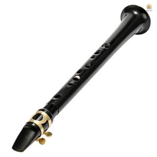 Ving) เครื่องดนตรีแซกโซโฟน C-Key Little Saxophone ขนาดเล็ก แบบพกพา พร้อมกระเป๋าถือ สีดํา