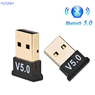 Utzn&gt; อะแดปเตอร์รับส่งสัญญาณเสียงบลูทูธไร้สาย USB 5.1 สําหรับคอมพิวเตอร์ แล็ปท็อป คีย์บอร์ด เมาส์