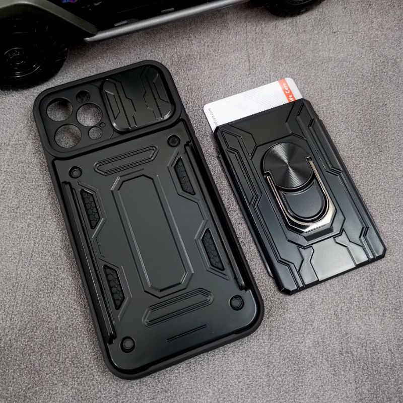 IPhone 12 Pro Max - CardX Flip Lens Card Ring Armor Case กันกระแทก