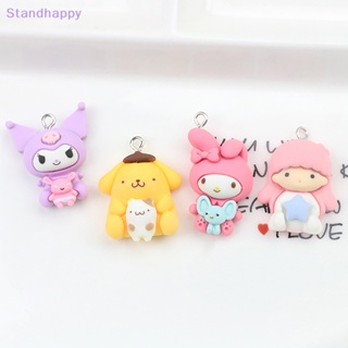 Standhappy จี้พวงกุญแจเรซิ่น รูปการ์ตูนสัตว์ Ch Kawaii 2 ชิ้น สําหรับทําเครื่องประดับ DIY