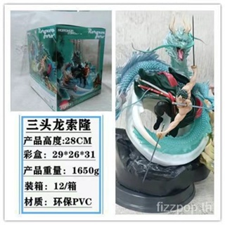 [Spot quick delivery] One piece GK three-headed dragon Solon scene statue reduced version boxed hand-made decoration model