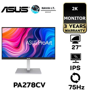 COINSคืน15%⚡FB9JMZV6⚡ ASUS MONITOR (จอมอนิเตอร์) PROART PA278CV 27" IPS 2K USB-C 75HZ ประกัน 3 ปี