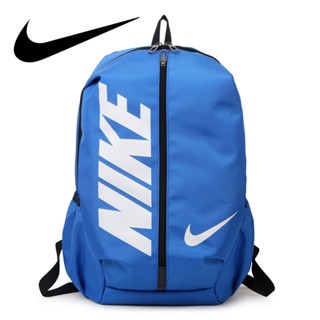 Nike กระเป๋าเป้สะพายหลัง ของแท้ 100% พิมพ์ลายโลโก้ตัวอักษร แฟชั่นสําหรับผู้หญิง