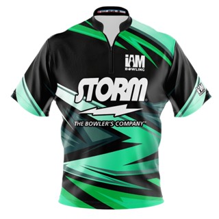 Storm DS เสื้อโปโล แขนสั้น พิมพ์ลายโบว์ลิ่ง 1543-ST 3D