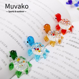 Muvako ฟิกเกอร์เต่าทะเล เต่าทะเล สีน้ําเงินเข้ม สีฟ้า สีแดง สีเขียวอ่อน สีเขียว สีส้ม 6 ชิ้น