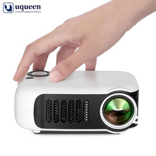 Uqueen A2000 โปรเจคเตอร์โฮมเธียเตอร์ LED ขนาดเล็ก แบบพกพา พร้อมพอร์ต USB HD สําหรับ Full HD 1080P 4K SmartPhone L8N3