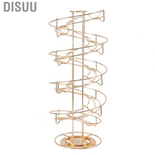 Disuu Coffee Pod Holder Gold Stainless Steel 360 Dgree Rotatable  Rack