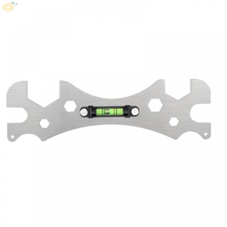 【VARSTR】Wrench Level Gauge Self Levelling Shower Key Tool Bathroom Wrench Curved Key