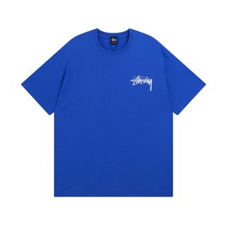 STUSSY เสื้อยืดแขนสั้น พิมพ์ลายสเก็ตบอร์ด สไตล์วินเทจ แฟชั่นสําหรับผู้ชาย และผู้หญิง