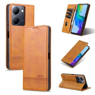 เคสโทรศัพท์หนัง PU ฝาพับ พร้อมช่องใส่บัตร สําหรับ Vivo Y36 Y22 Y22s Y35 Y70 2020 V20 SE Y52s Y31s Y55s Y17 Y3 U3x U10 Y15 Y12 case