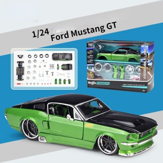 โมเดลรถยนต์จําลอง 1: 24 1967 Ford Mustang GT ของเล่นสําหรับเด็ก