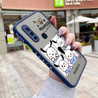 เคสซิลิโคนใส ขอบสี่เหลี่ยม กันกระแทก ลายการ์ตูน Pochacco สําหรับ VIVO V15 V15 Pro