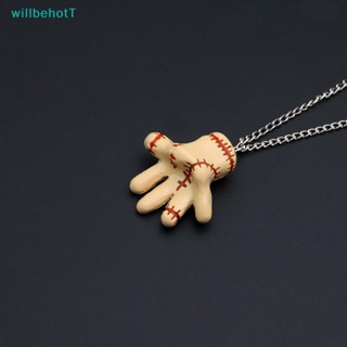 [WillbehotT] สร้อยคอ จี้สัญลักษณ์มือ สไตล์โกธิค ของขวัญวันพุธ ปาร์ตี้ฮาโลวีน