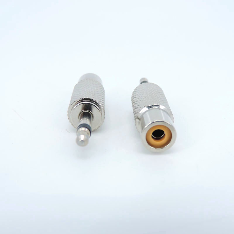 1/5/10pcs โลหะ 3.5 มม.แจ็ค converter 3.5 ชาย Mono ปลั๊ก RCA หญิง Audio Connector converter to AV หญิงคอมพิวเตอร์เสียง THH1