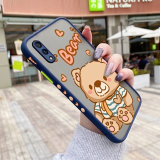 สําหรับ vivo X23 X27 X30 Pro เคสการ์ตูนหมีน่ารัก แฟชั่น กันกระแทก เคสโทรศัพท์แข็ง ขอบสี่เหลี่ยม ซิลิโคน รูปแบบการป้องกัน