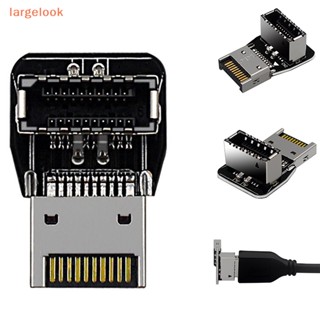 [largelook] อะแดปเตอร์เชื่อมต่อแผงด้านหน้า USB 3.1 Type E 90 องศา