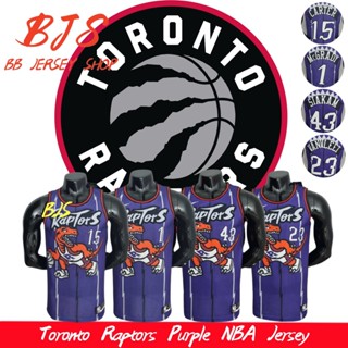 【BJS �� Toronto Raptors เลขที่ เสื้อกีฬาบาสเก็ตบอล สีม่วง 15 คาร์เตอร์