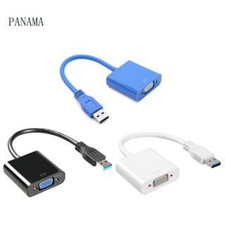 Nama อะแดปเตอร์แปลงการ์ดจอ USB3 0 เป็น VGA 1080P หลายจอแสดงผล สําหรับ w Ca