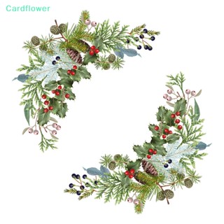 &lt;Cardflower&gt; สติกเกอร์วอลเปเปอร์ ลายกิ่งไม้สน ขนาด 30x30 ซม. สีเขียว สําหรับติดตกแต่งผนังห้องน้ํา บ้าน