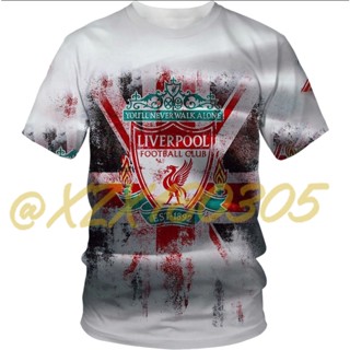 (ทั้งหมดในสต็อก Xzx180305) ใหม่ เสื้อยืด พิมพ์ลายฟุตบอล Liverpool FC 3D 02