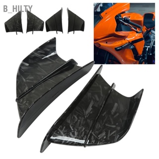 B_HILTY รถจักรยานยนต์ด้านข้างสปอยเลอร์ด้านหน้า Fairing Aerodynamic Winglets ปีกสำหรับ NINJA400 NINJA250 Z900 Z1000