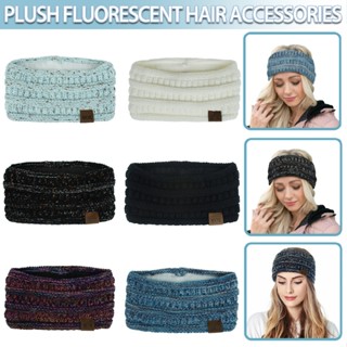 Winter Ear Warmer Headband for Women Knit Hair Band Fleece Lined Head Wrap