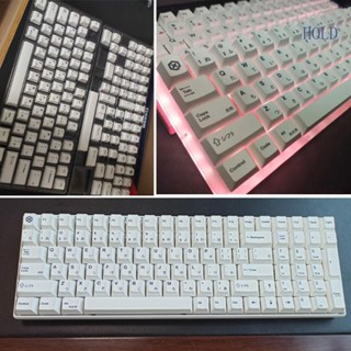 Ace PBT ปุ่มกดคีย์บอร์ด 137 คีย์ สีขาว สไตล์ญี่ปุ่น