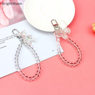 Brightmoon สายคล้องโทรศัพท์มือถือ ประดับลูกปัด รูปหมีน่ารัก สีสันสดใส สําหรับห้อยกระเป๋า