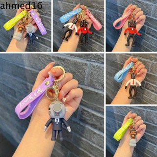 Ahmed พวงกุญแจตุ๊กตาผู้ชาย Camara Man Skibidi Bop Bop Toilet Doll Pendant Skibidi Toilet Keychain, Camara Man Figure Camara Man Skibidi Man การ์ตูนเครื่องประดับ DIY