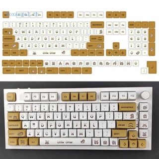 Rox XDA ปุ่มกดคีย์บอร์ด 134 คีย์ ลายการ์ตูน LittleOtter ThickPBT สําหรับคีย์บอร์ด Mechanical