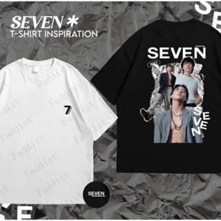 เสื้อยืดแขนสั้นลําลอง ผ้าฝ้าย คอกลม พิมพ์ลาย KPOP Bangtan Boys JK Seven สําหรับผู้ชาย และผู้หญิง 2023