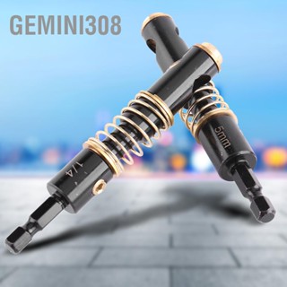 Gemini308 ดอกสว่านบานพับสีดำ 5 มม. 1/4" คว้านเจาะไม้พลาสติก 1/4 นิ้ว Hex Shank