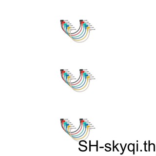 สายเคเบิลเอฟเฟค 1/2/3 สายเสียงเบสไฟฟ้า สายสัญญาณเสียงดนตรี อะไหล่ซ่อมโลหะ