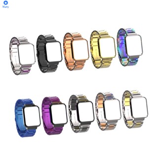 สายโลหะสำหรับนาฬิกา Redmi, Mi Watch Lite, Solid Triple Band 【bluey】