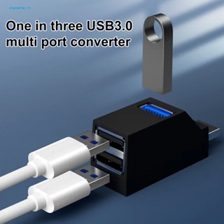 Angeyong ฮับ Usb 3.0 3.0 ความเร็วสูง แบบพกพา แยก 3 พอร์ต สําหรับแล็ปท็อป